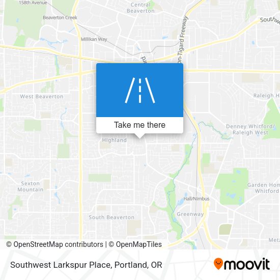 Southwest Larkspur Place map