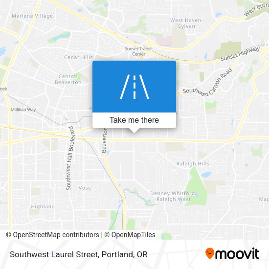 Mapa de Southwest Laurel Street