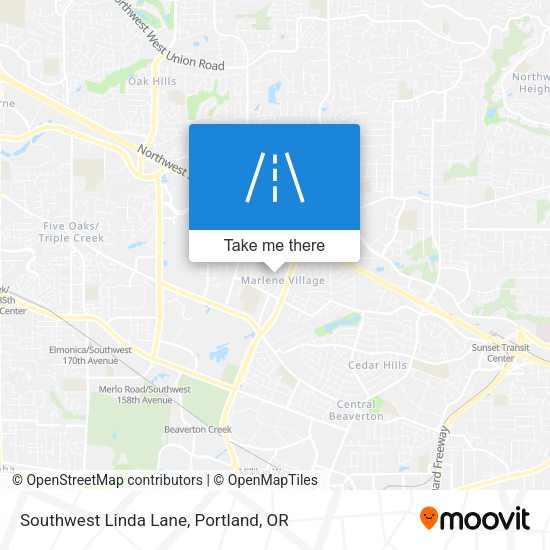 Southwest Linda Lane map