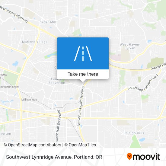 Southwest Lynnridge Avenue map
