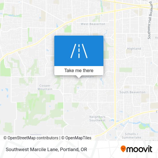 Southwest Marcile Lane map