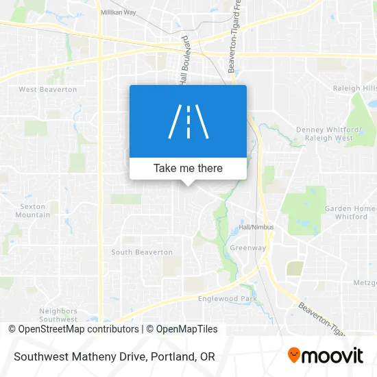 Southwest Matheny Drive map