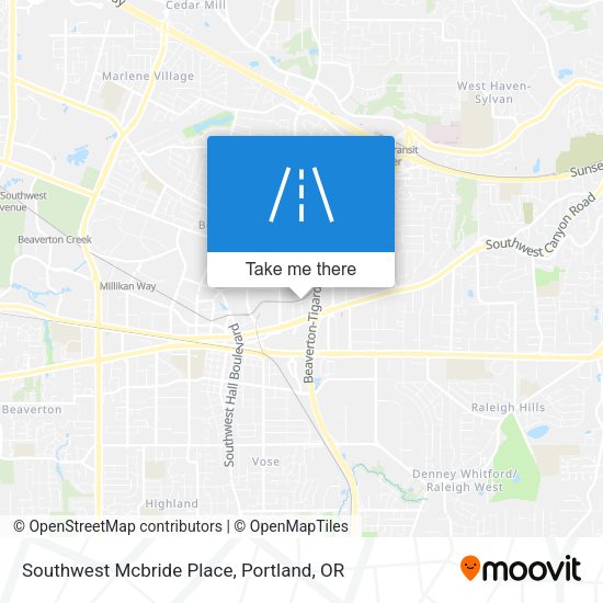Southwest Mcbride Place map