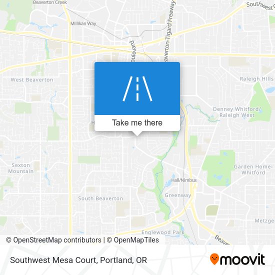 Southwest Mesa Court map
