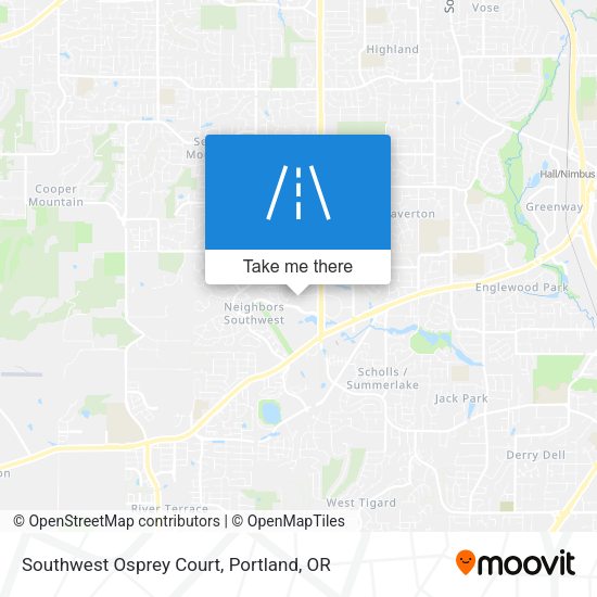 Southwest Osprey Court map