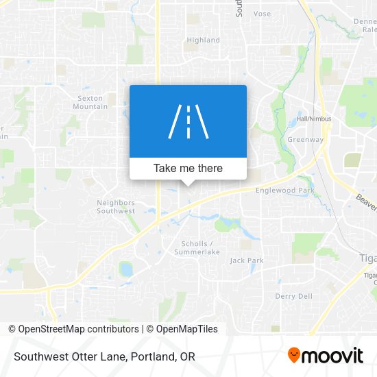 Southwest Otter Lane map