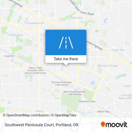 Southwest Peninsula Court map
