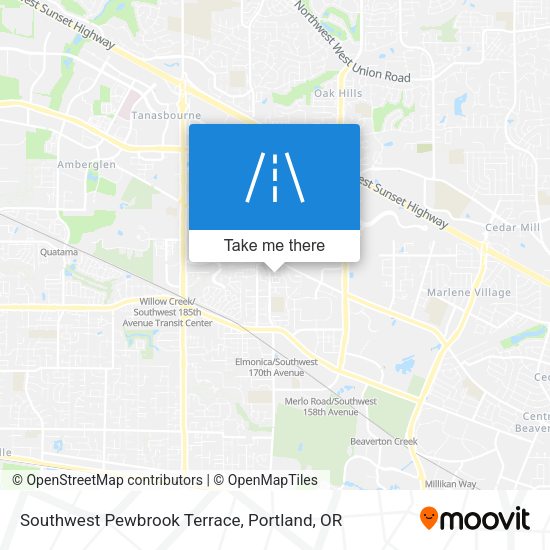 Mapa de Southwest Pewbrook Terrace