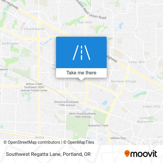 Mapa de Southwest Regatta Lane