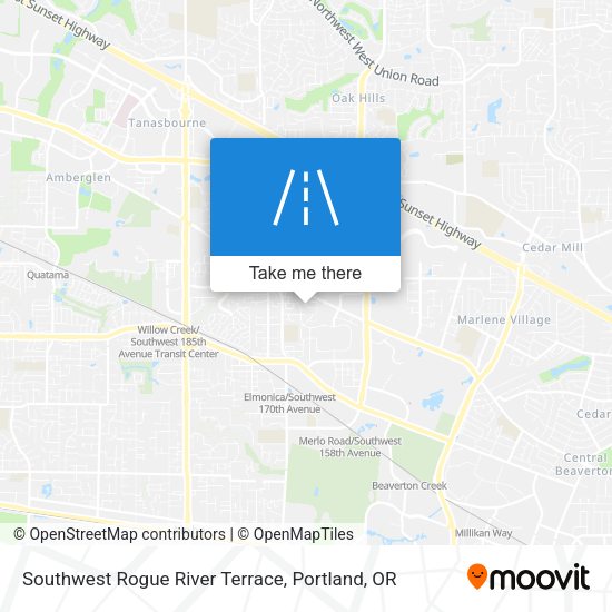 Mapa de Southwest Rogue River Terrace