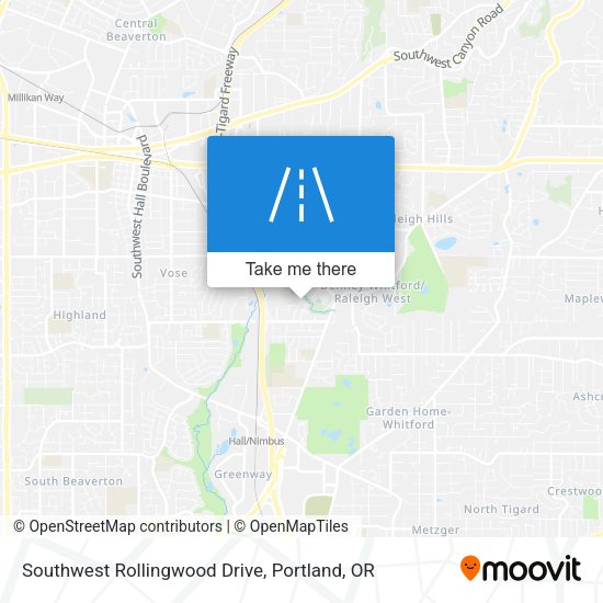 Southwest Rollingwood Drive map