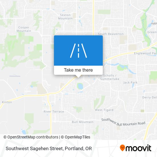 Southwest Sagehen Street map