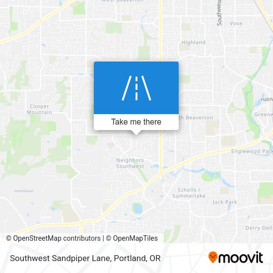 Southwest Sandpiper Lane map