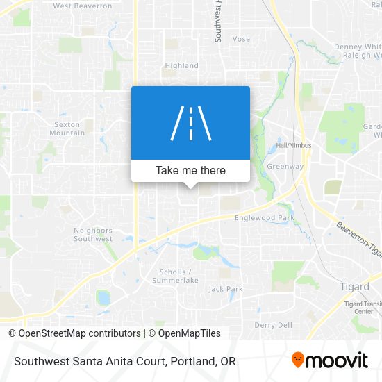 Southwest Santa Anita Court map
