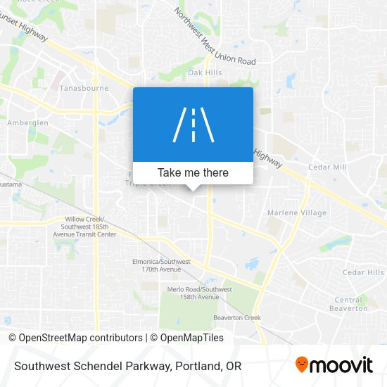 Mapa de Southwest Schendel Parkway