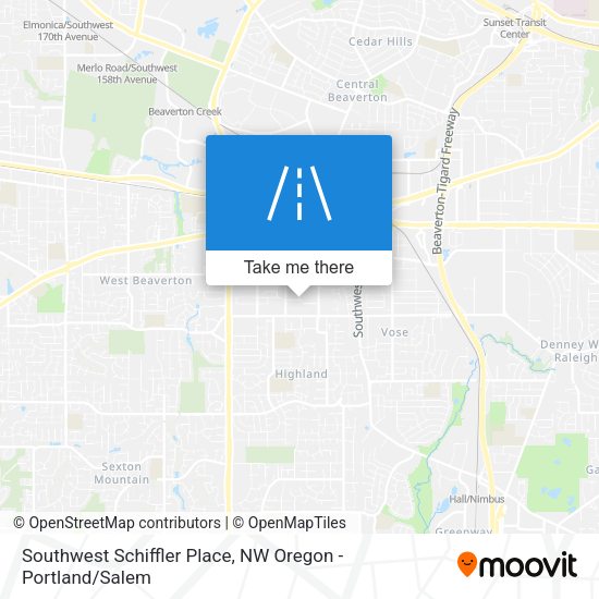 Mapa de Southwest Schiffler Place