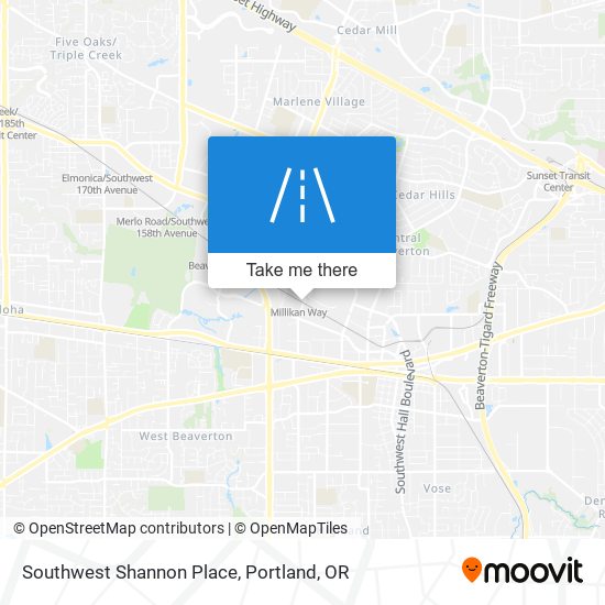 Mapa de Southwest Shannon Place