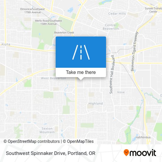 Southwest Spinnaker Drive map
