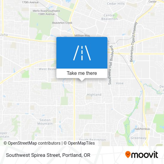Mapa de Southwest Spirea Street