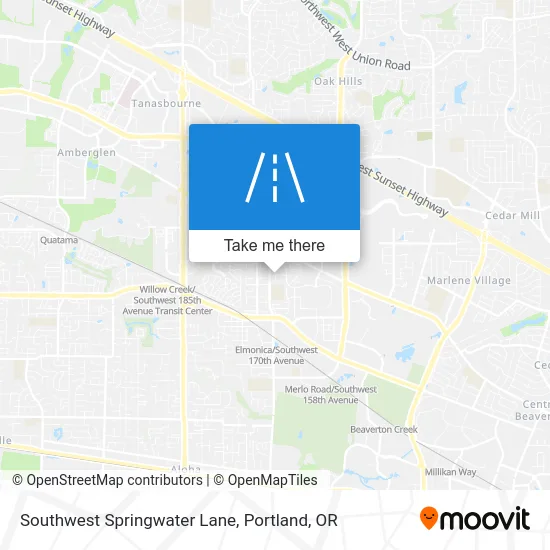 Southwest Springwater Lane map