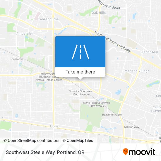 Mapa de Southwest Steele Way