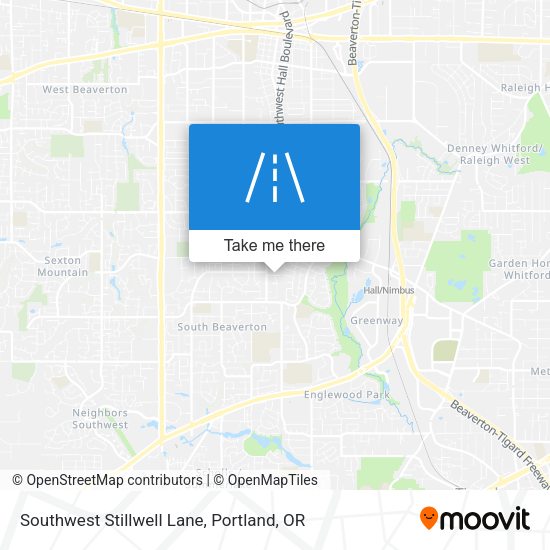 Southwest Stillwell Lane map