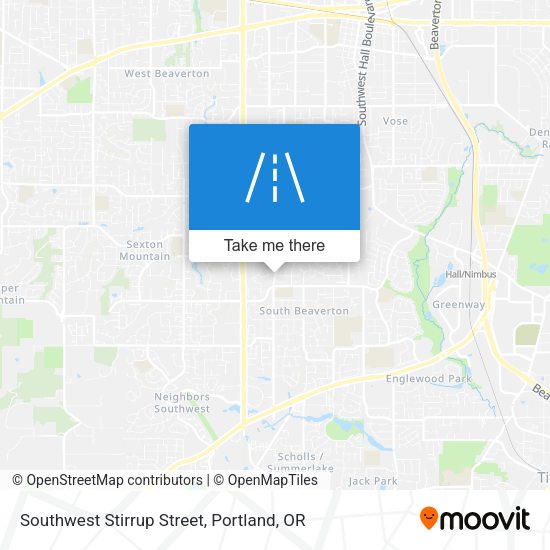 Southwest Stirrup Street map