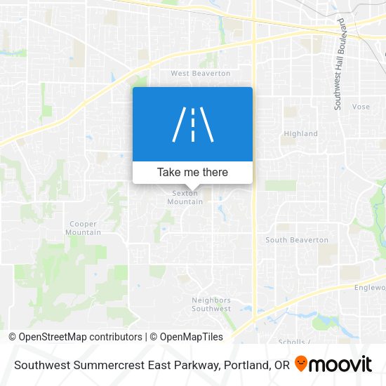 Mapa de Southwest Summercrest East Parkway