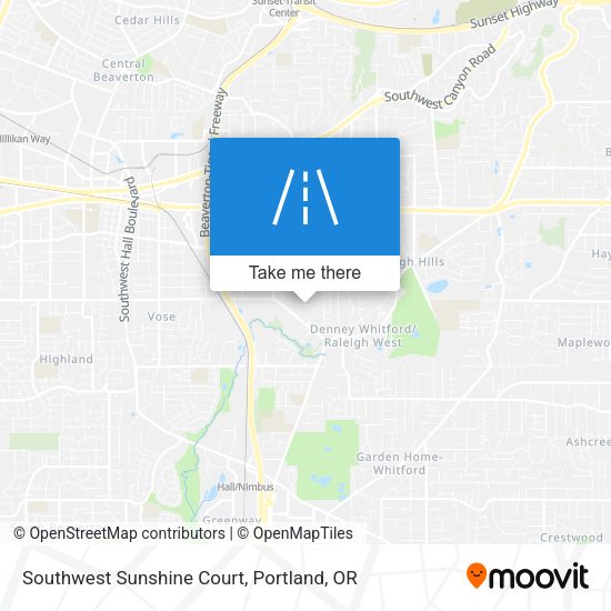 Southwest Sunshine Court map