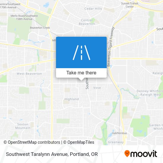 Southwest Taralynn Avenue map