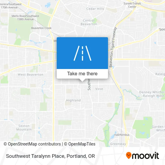 Southwest Taralynn Place map