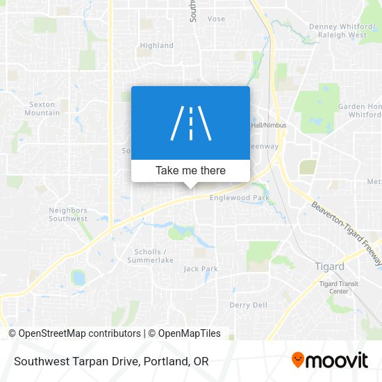 Southwest Tarpan Drive map