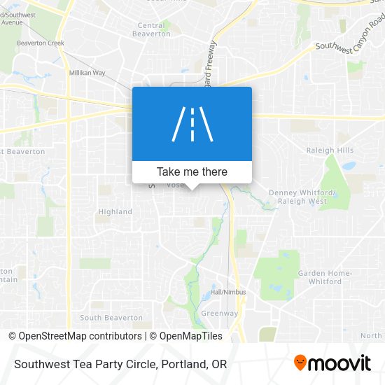 Southwest Tea Party Circle map