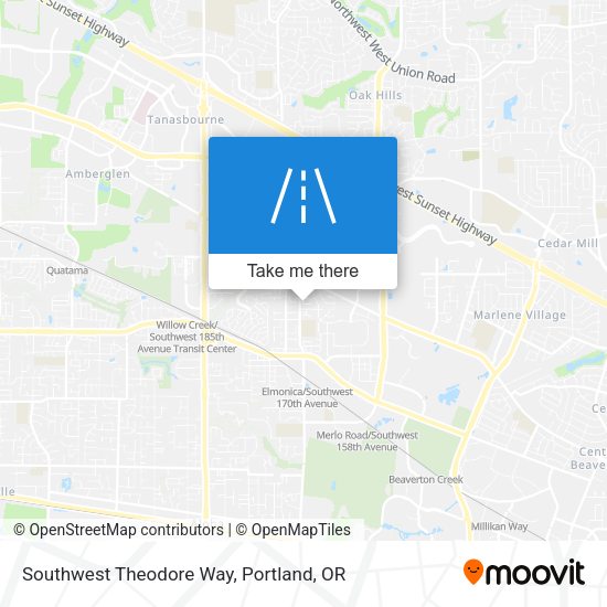 Mapa de Southwest Theodore Way