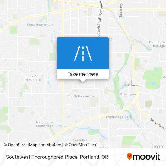 Southwest Thoroughbred Place map