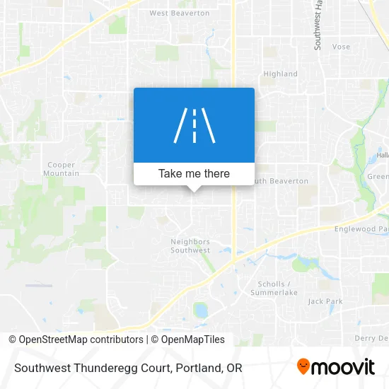 Southwest Thunderegg Court map