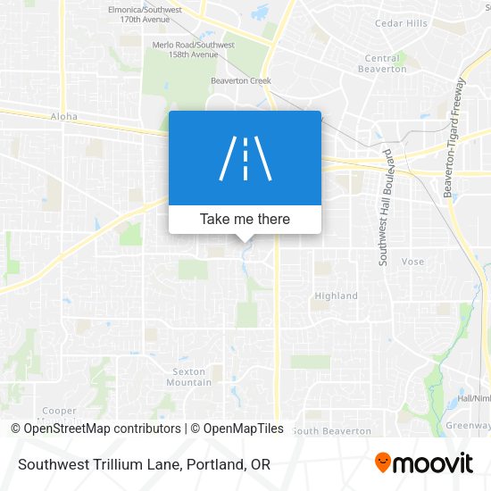 Mapa de Southwest Trillium Lane