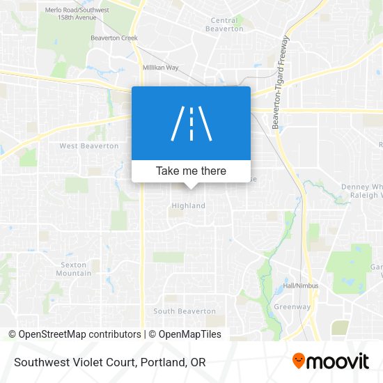 Southwest Violet Court map
