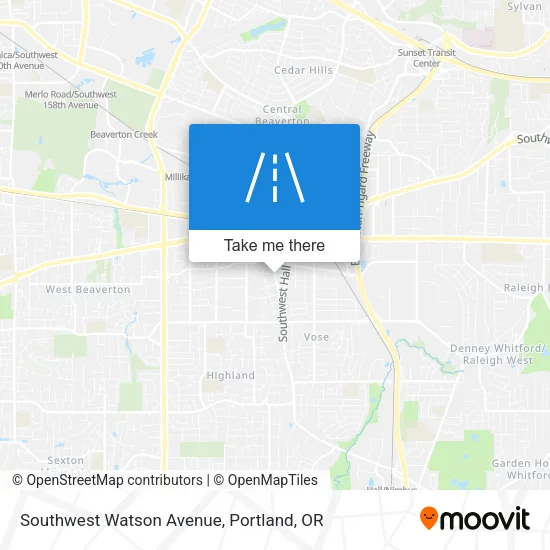 Southwest Watson Avenue map