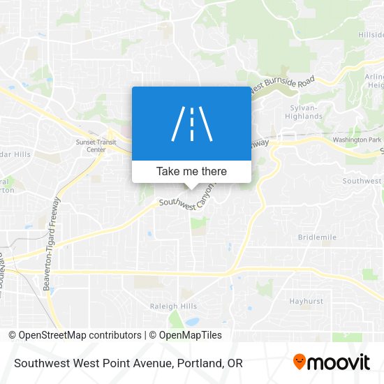 Mapa de Southwest West Point Avenue