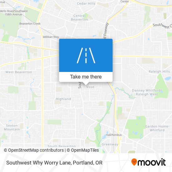 Southwest Why Worry Lane map