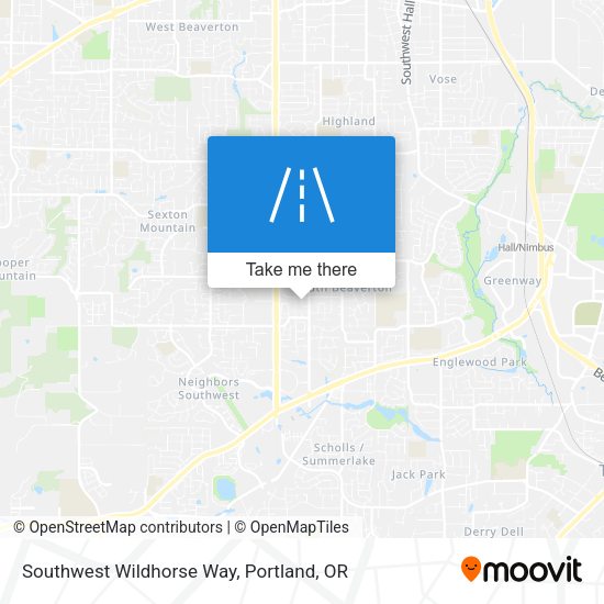 Southwest Wildhorse Way map