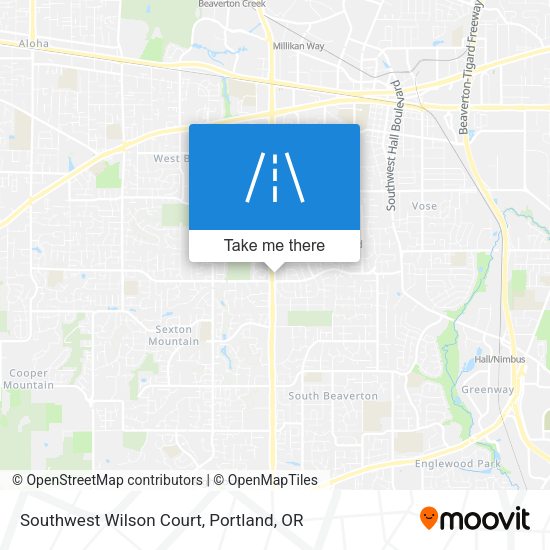 Southwest Wilson Court map
