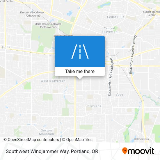 Mapa de Southwest Windjammer Way