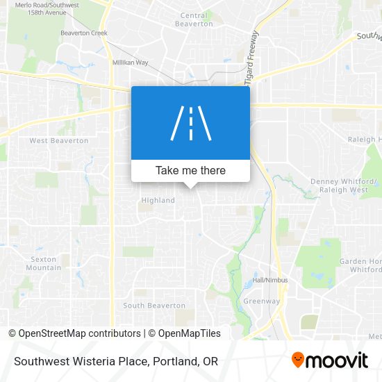 Mapa de Southwest Wisteria Place