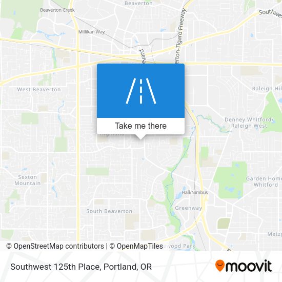Mapa de Southwest 125th Place