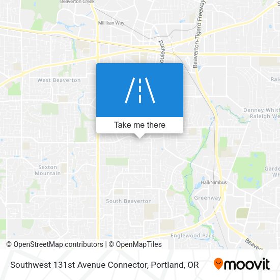 Mapa de Southwest 131st Avenue Connector