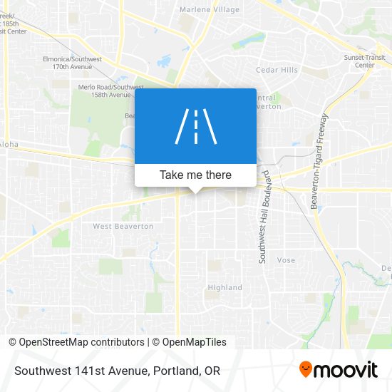 Southwest 141st Avenue map