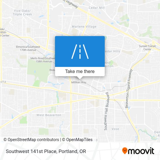 Mapa de Southwest 141st Place