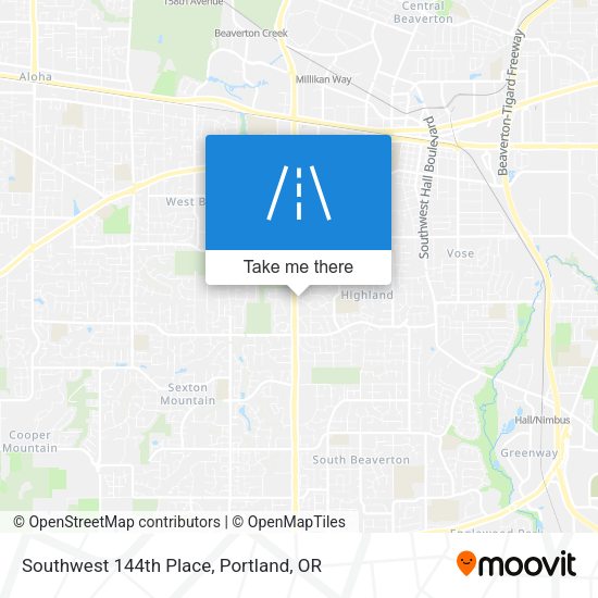 Mapa de Southwest 144th Place